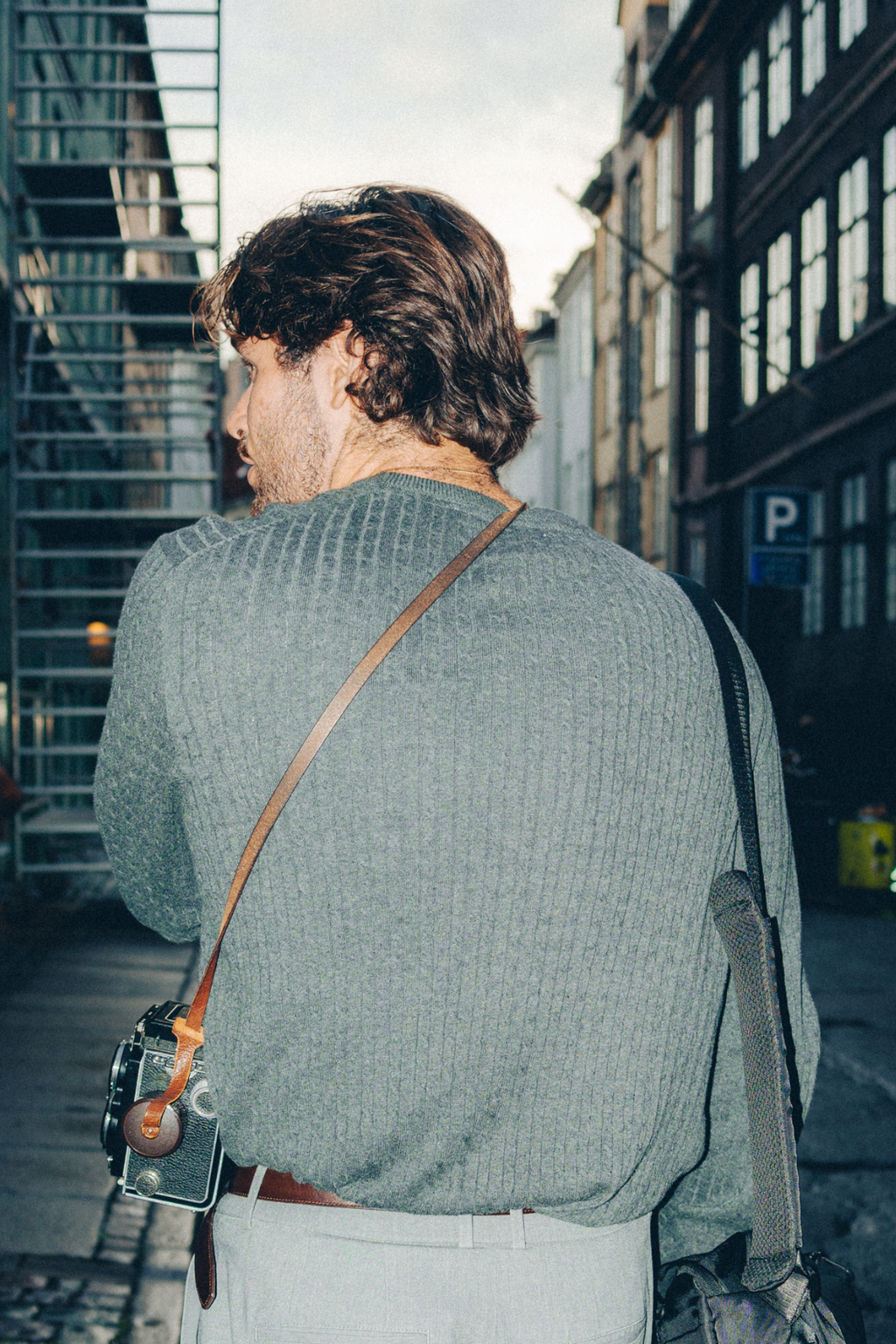 Pull en maille torsadée - Mélange anthracite