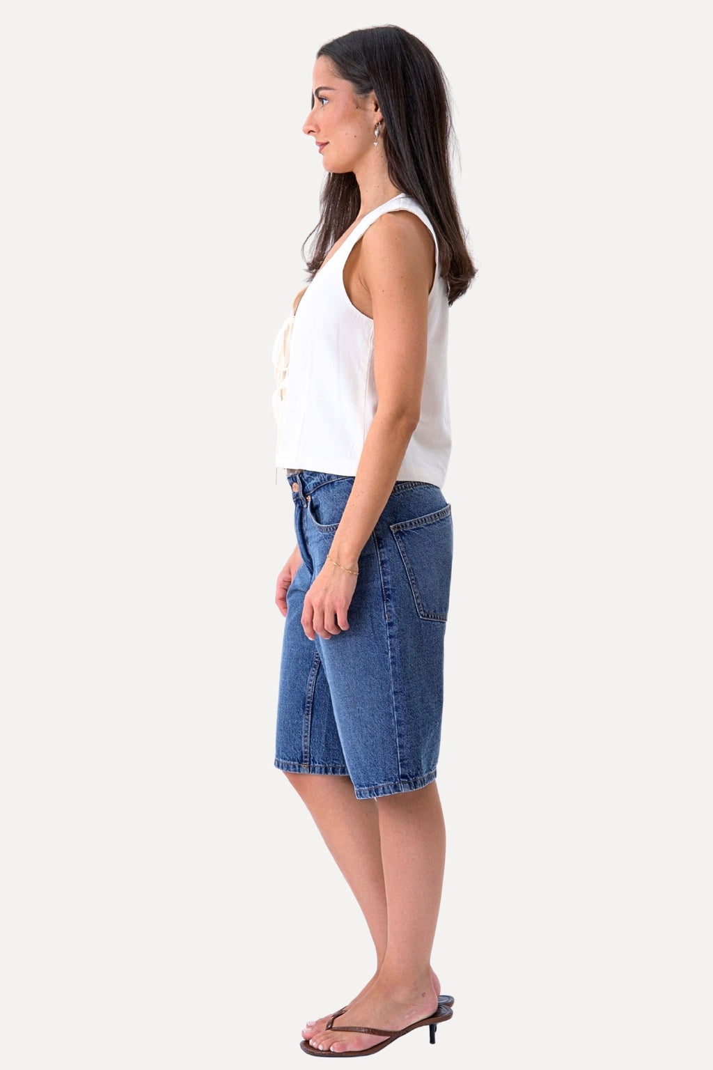 Gilet en lin - Off Blanc