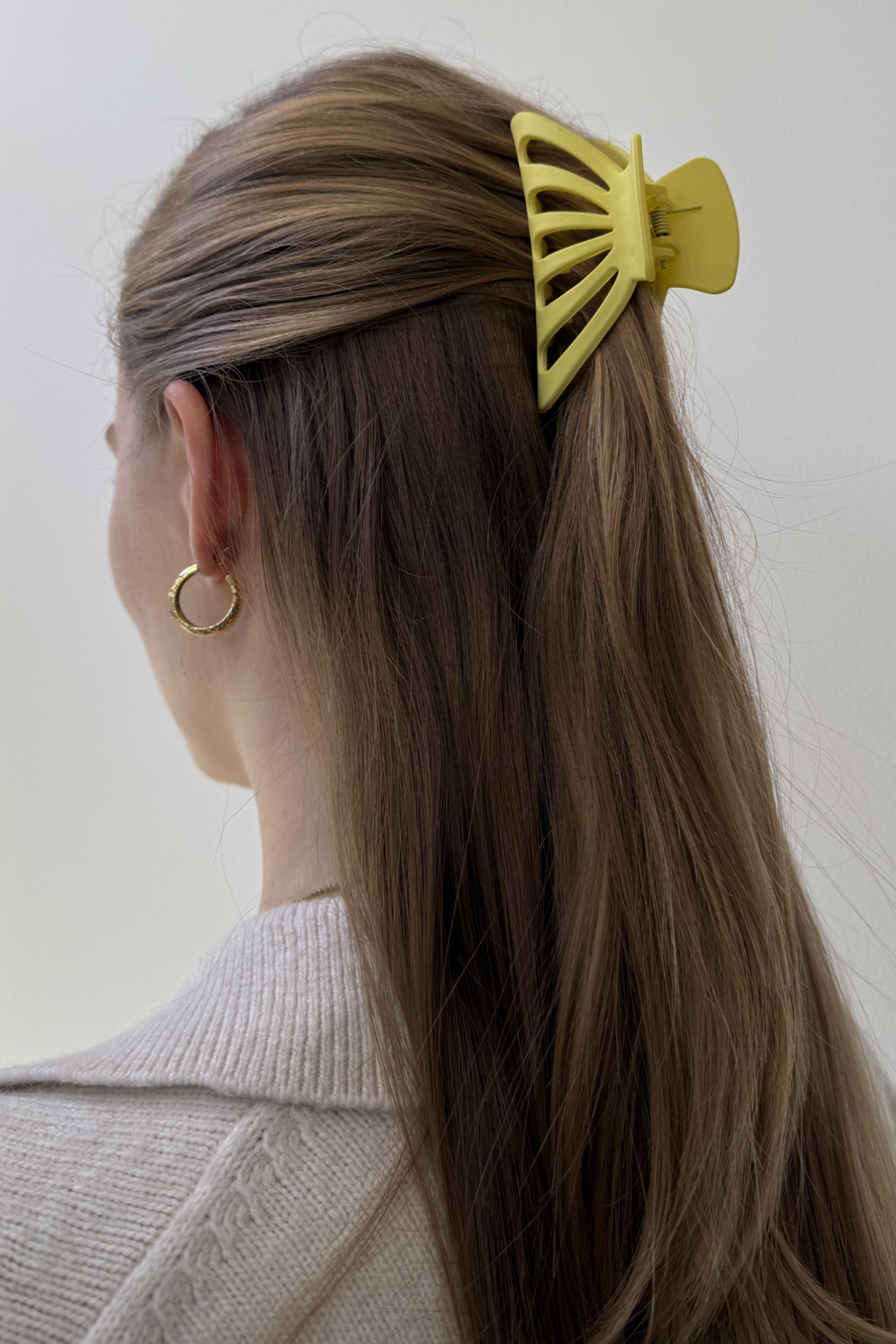 Clip à griffe creuse - Jaune