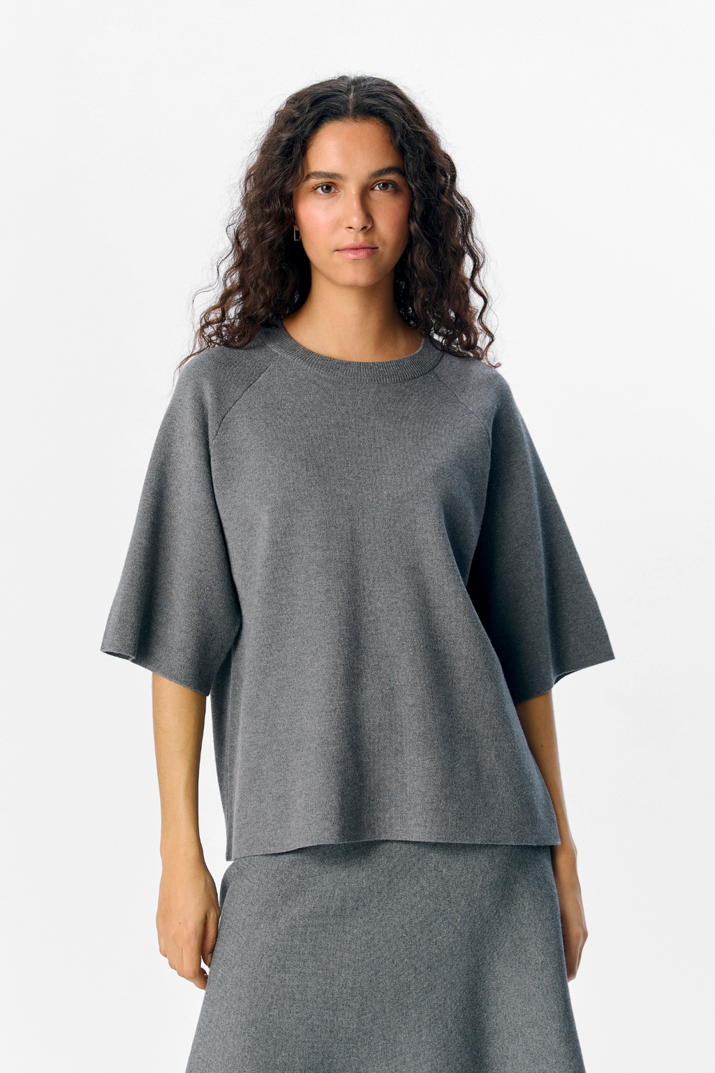Reynard 2/4 pull en tricot - mélange gris moyen