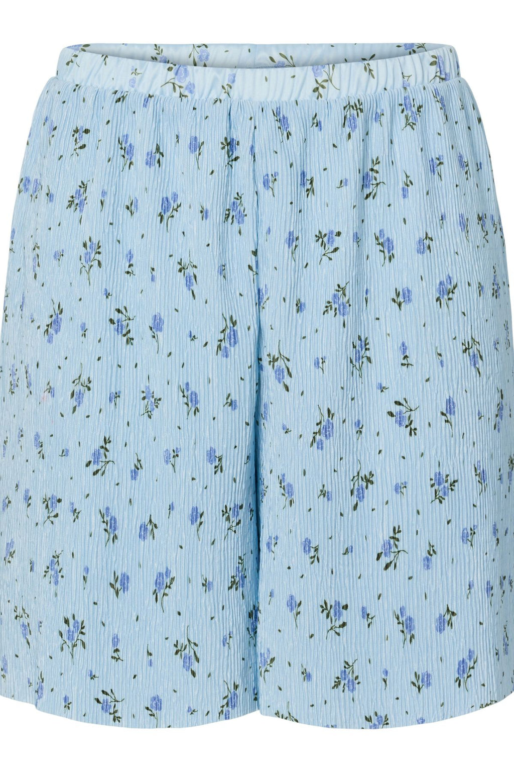 Flora taille haute Shorts - Cachemire Fleurs Bleu-Bleu
