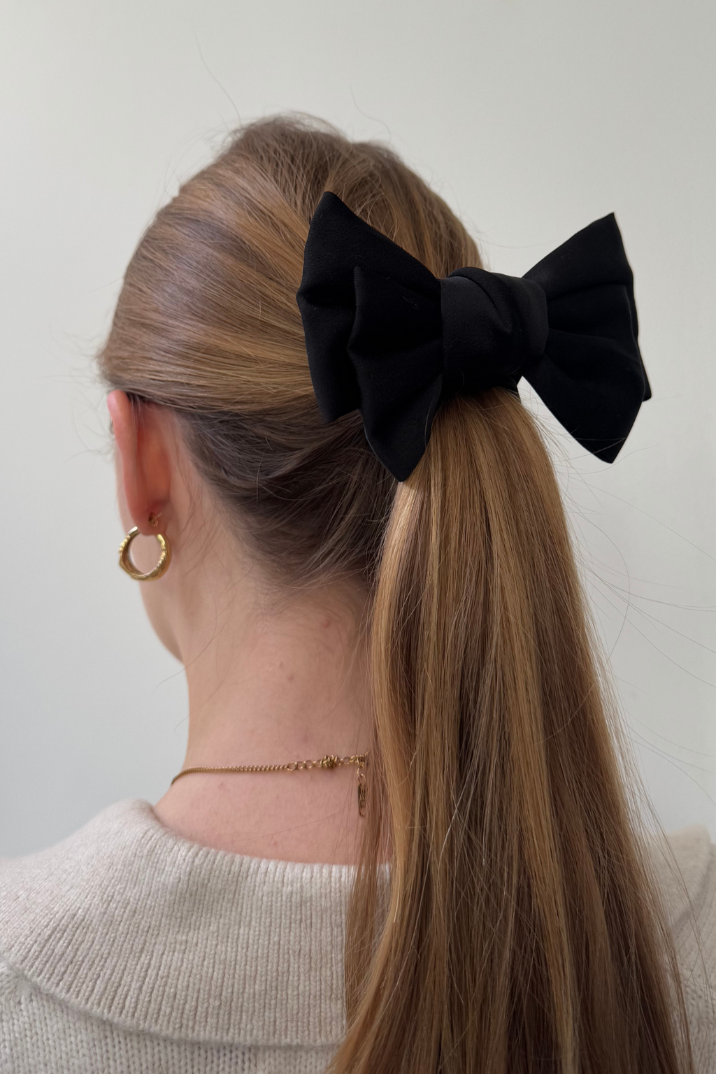 Scrunchie à double arc - noir
