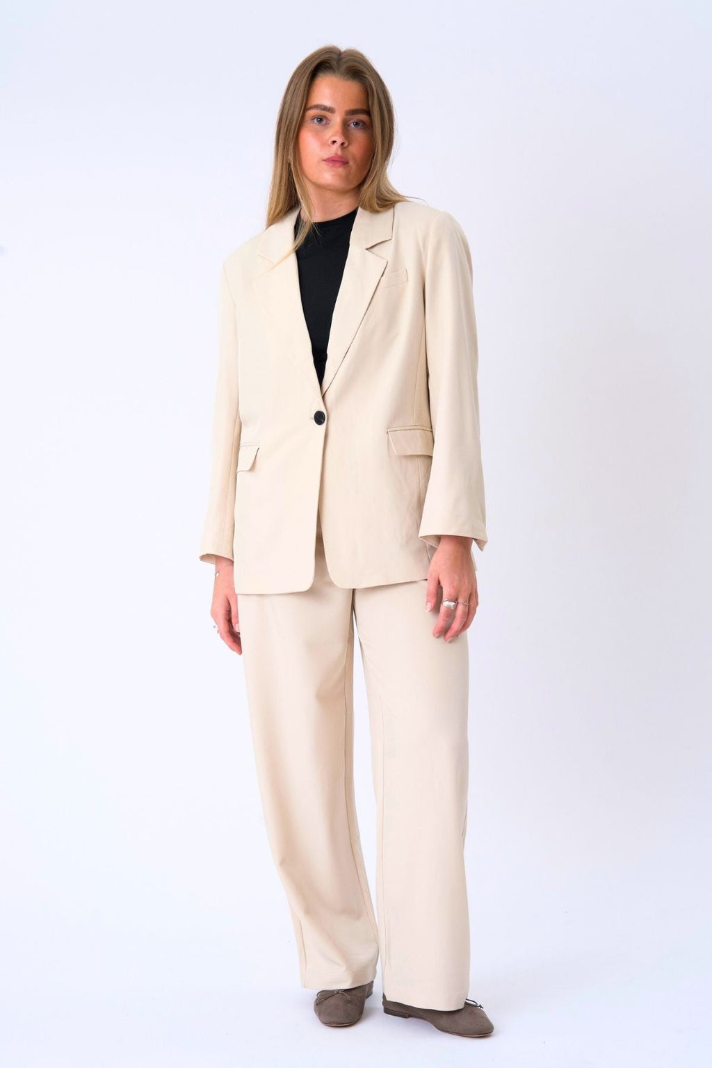 Blazer surdimensionné - beige