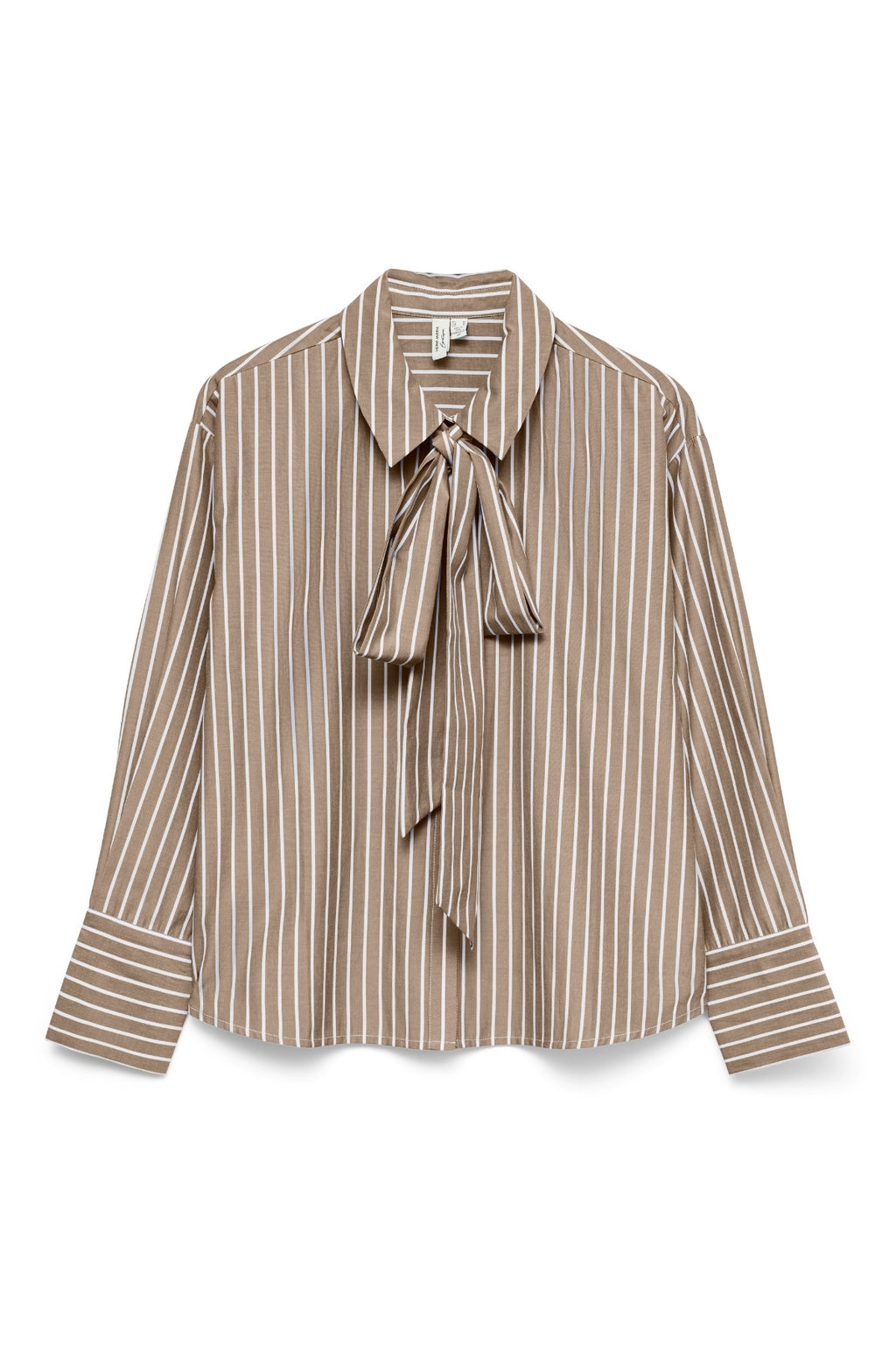 Chemise à nœud Islunn - Vison Argenté Blanc Neige