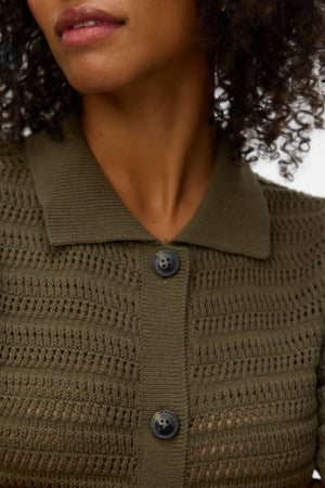 Cardigan à col polo Hayley - Kalamata
