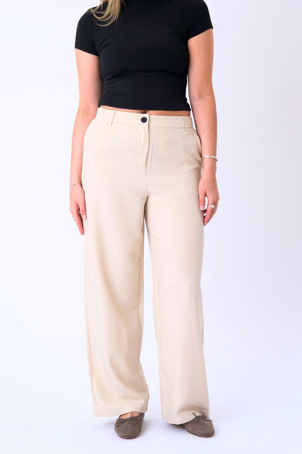 Pantalon de costume classique - beige
