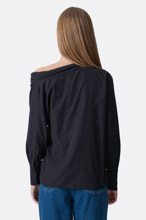 Serena Oversized Chemise - noir