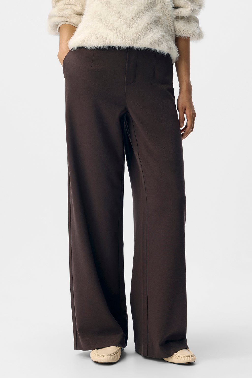 Lisa Wide Pant - Seal Brown
