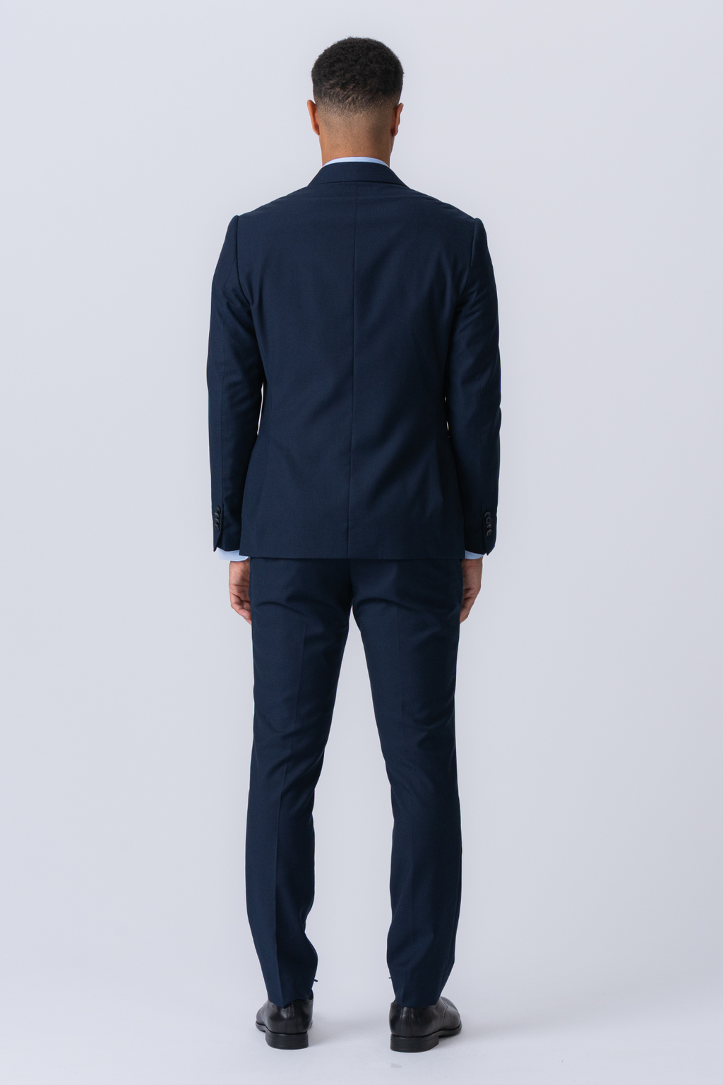 Premium Double-breasted Suit (Navy)