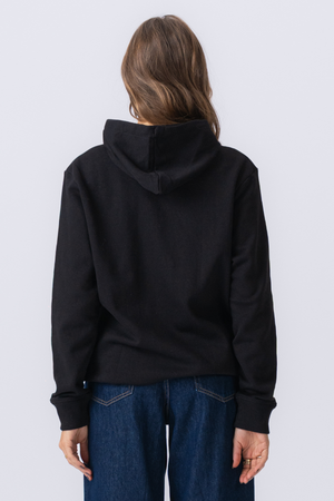Hoodie zip - noir