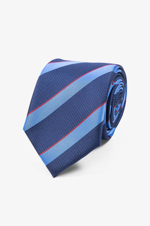 Tie - marine / bleu / rouge