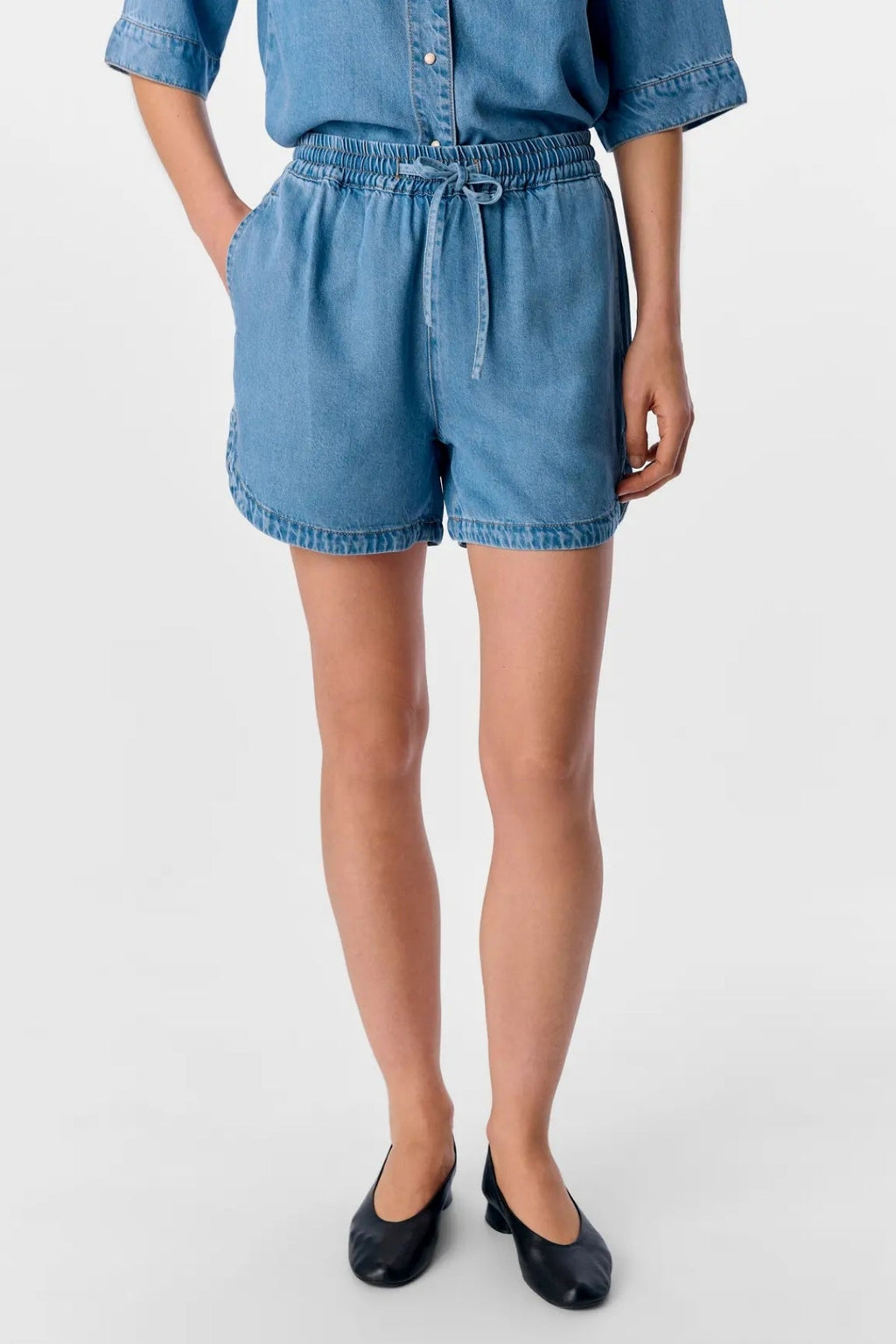Cadre Shorts - Denim bleu clair