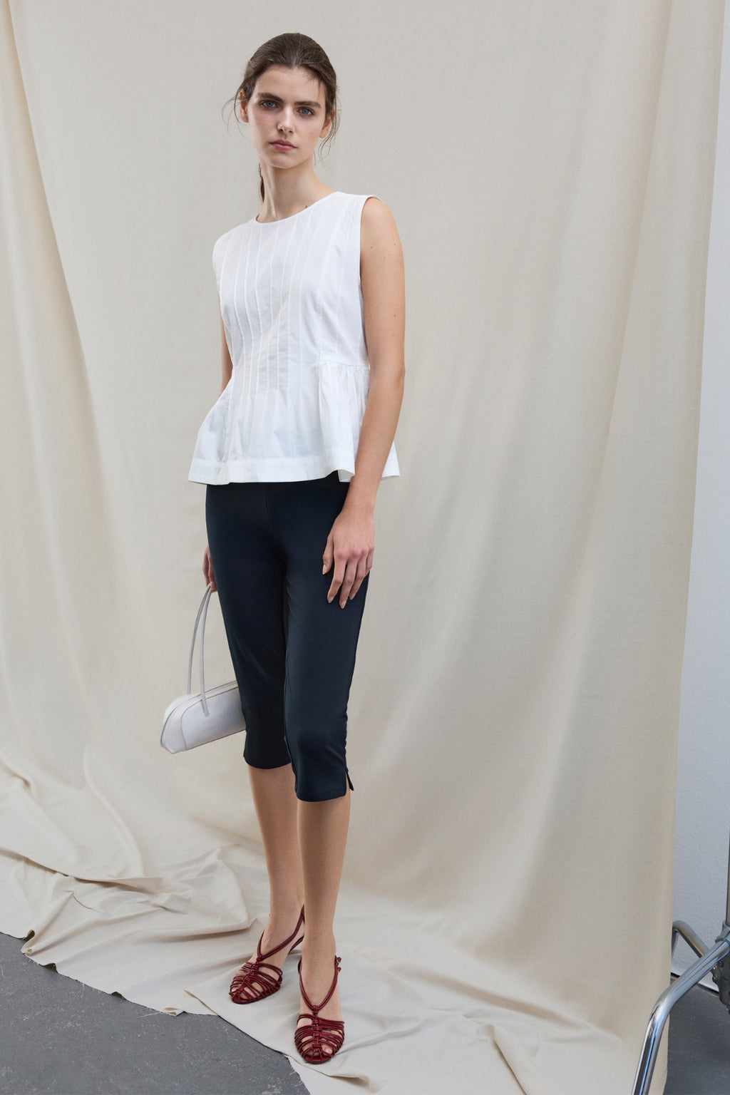 Haut à col rond Jimba - Blanc Neige