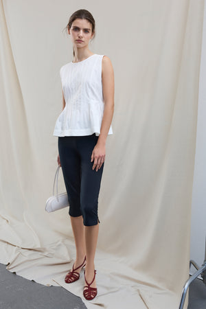 Haut à col rond Jimba - Blanc Neige