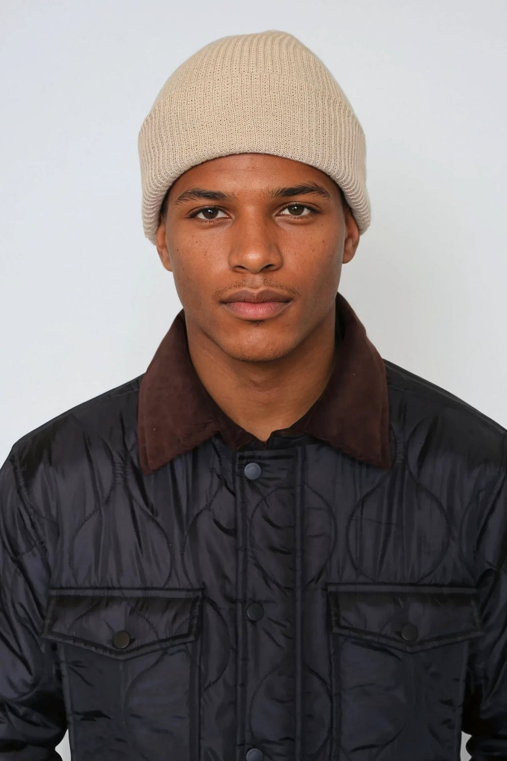 Bonnet tricoté - Beige