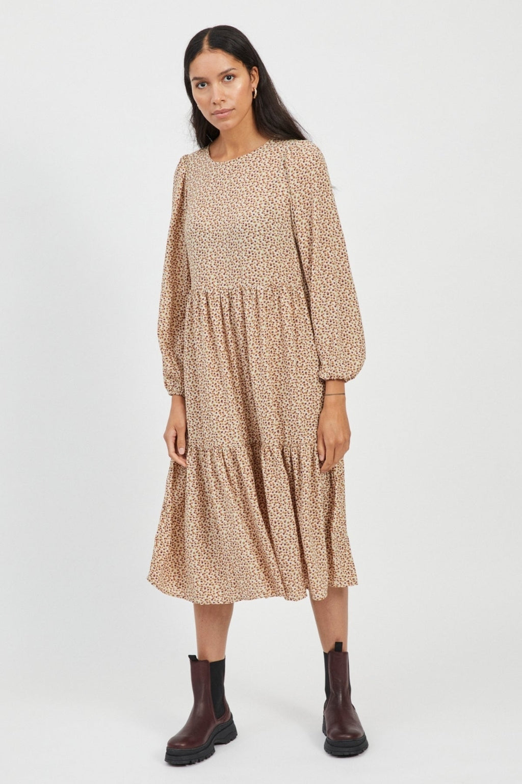 Robe florale de copains - bouleau