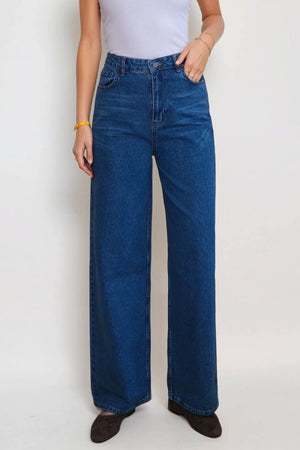 Nora Wide Jeans - Light Blue Denim