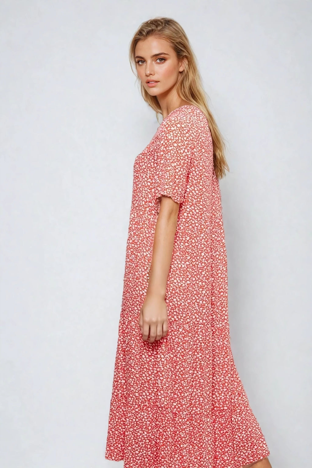 Robe Anna Midi - rouge