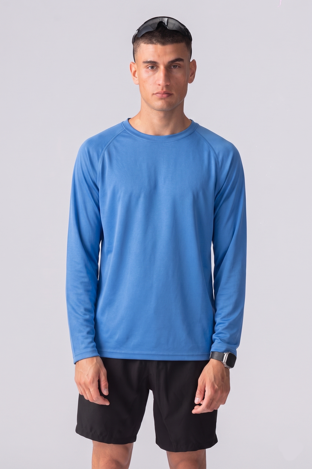 T-shirt d'entraînement à manches longues - bleu