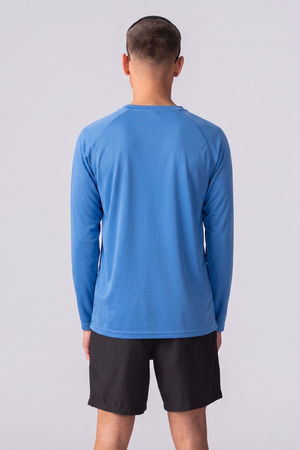 T-shirt d'entraînement à manches longues - bleu