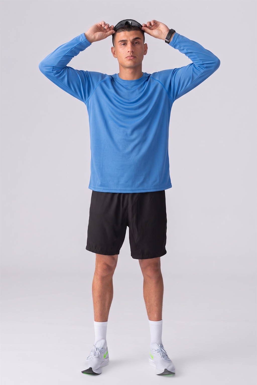 T-shirt d'entraînement à manches longues - bleu
