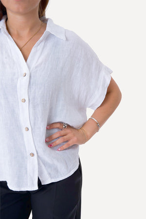 Astrid Linen Shirt - White