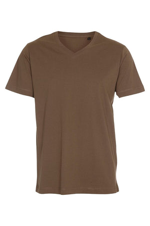 Basic T-shirt col V - Olive