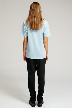 T-shirt surdimensionné - bleu clair (femmes)