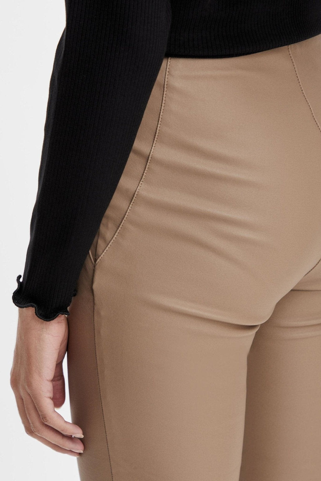 Leggings en revêtement Belle - Beige