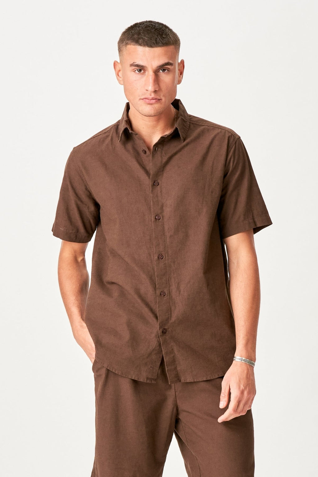Linge de linge à manches courtes + linge Shorts - Terracotta (forfait)