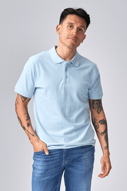 Basic Polo - Bleu clair