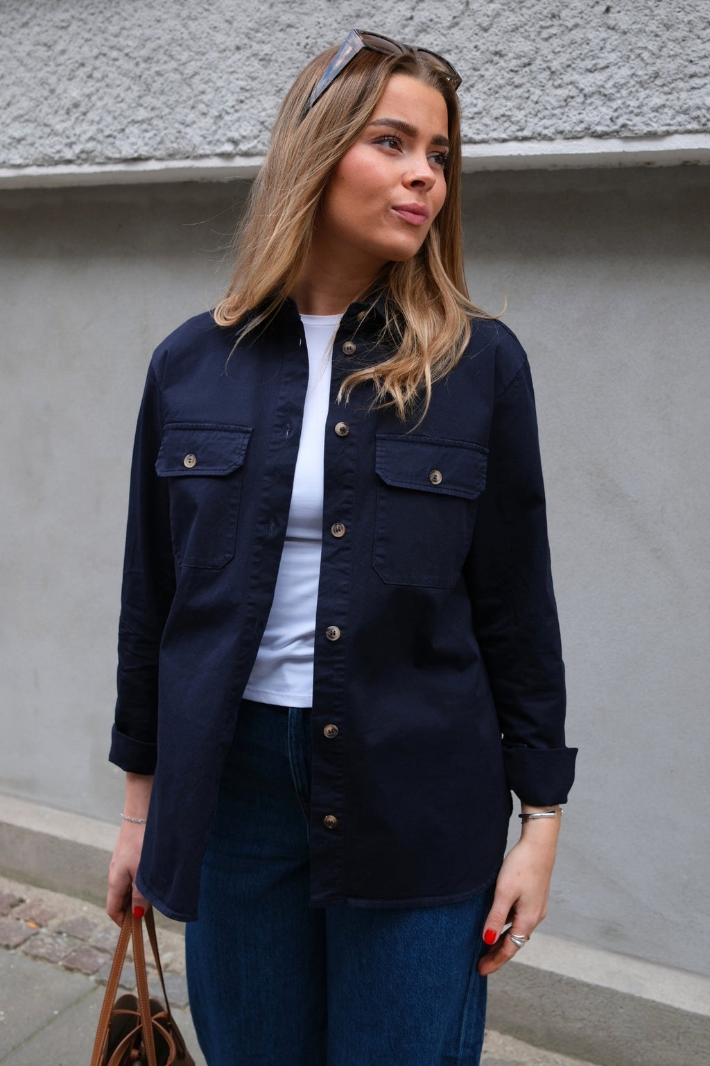 Chemise en sergé Amber - Marine