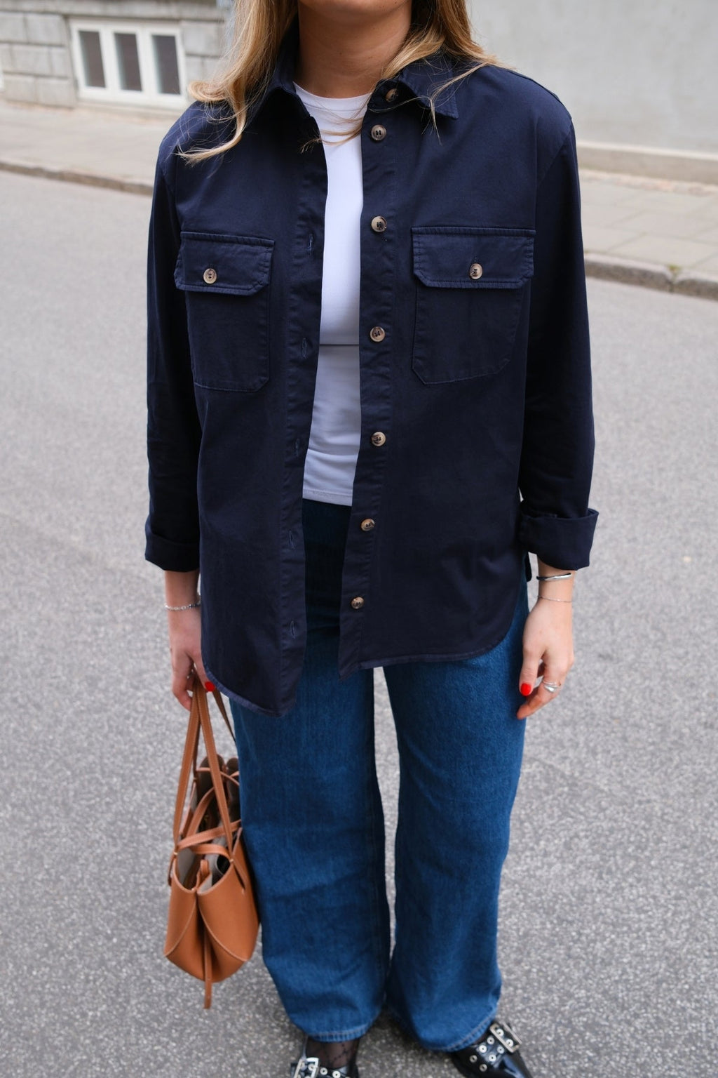 Chemise en sergé Amber - Marine