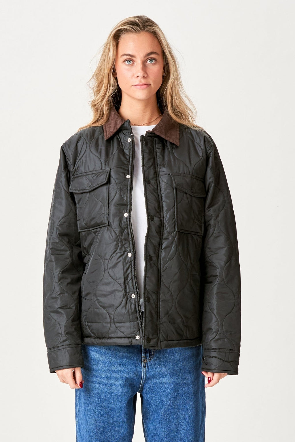 Ella Quiltet Jacket - Black