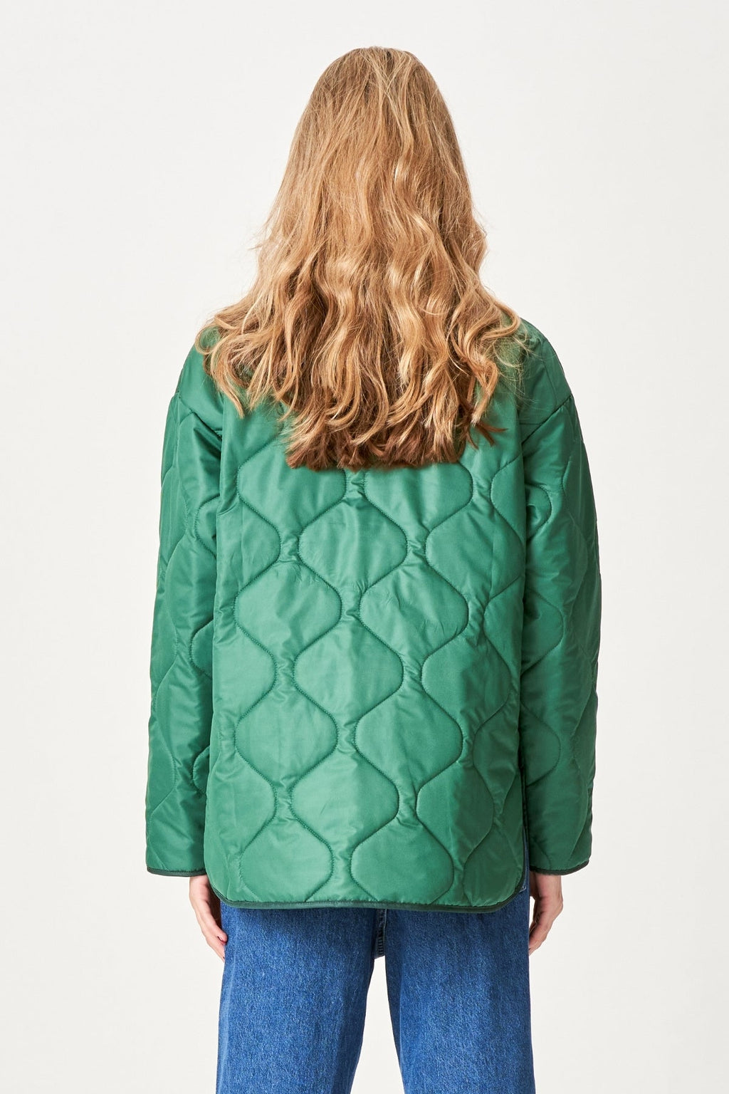 Veste en bloc matelassé - vert