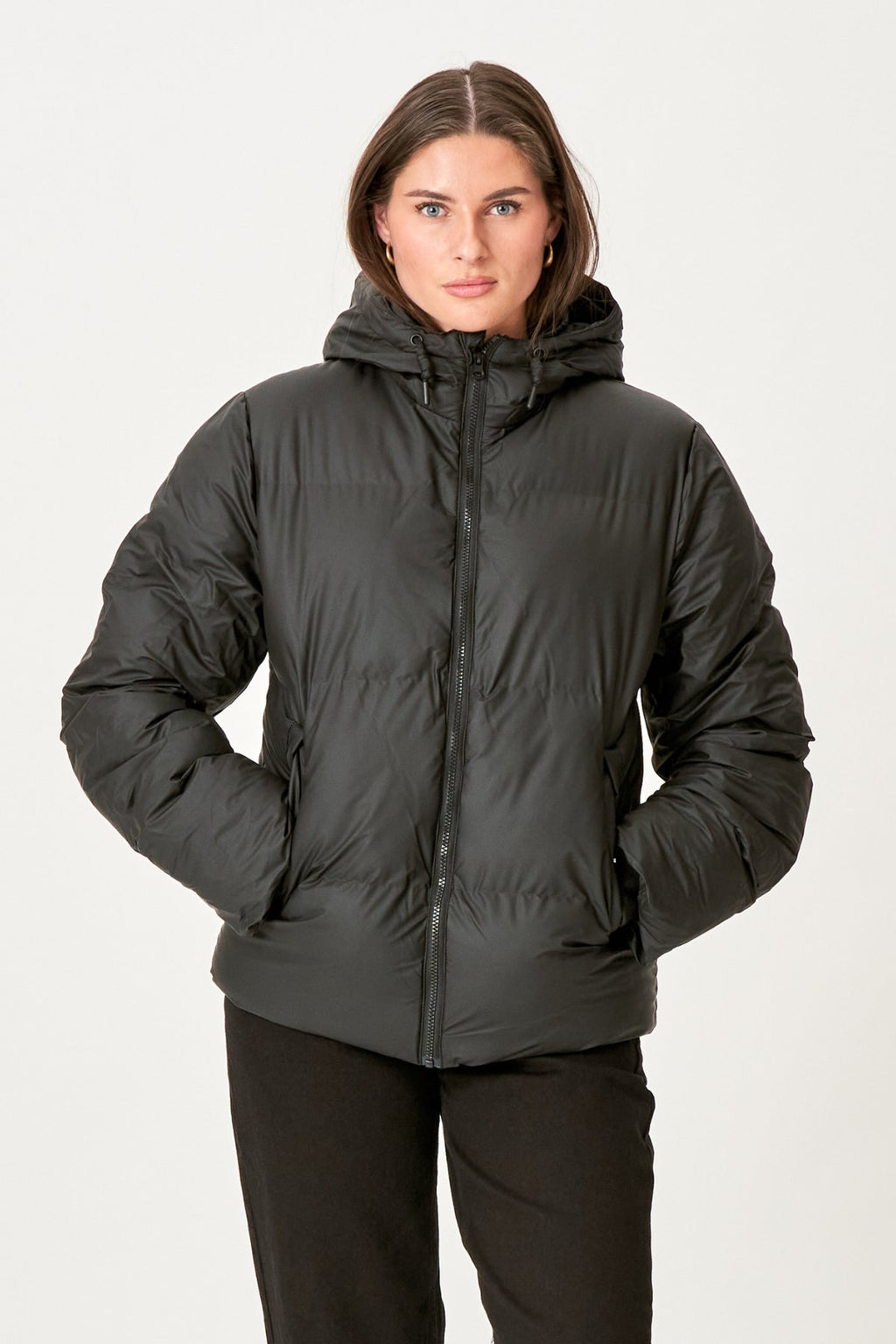 Lexie Coated Jacket - Black