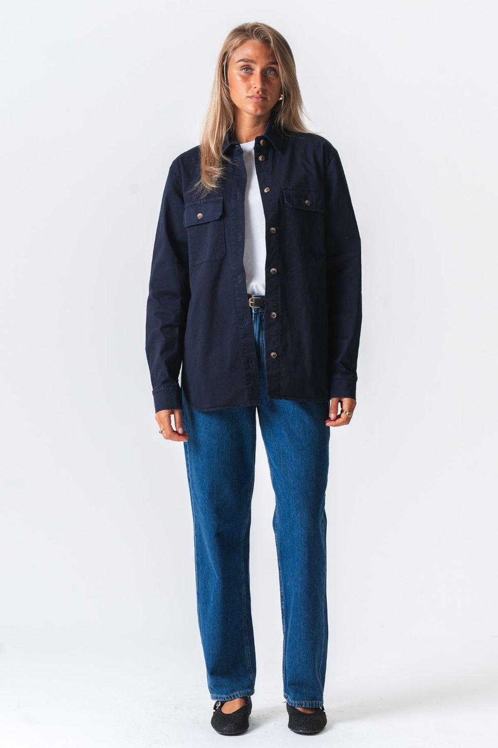 Chemise en sergé Amber - Marine