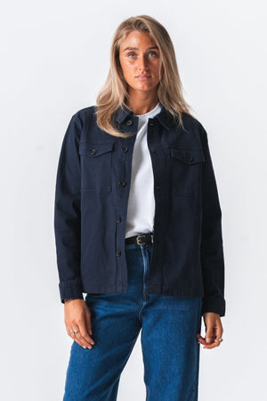 Twill Overshirt - Marine