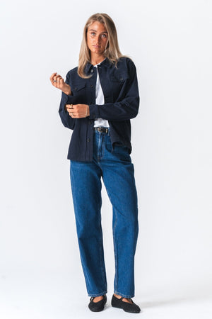 Twill Overshirt - Marine