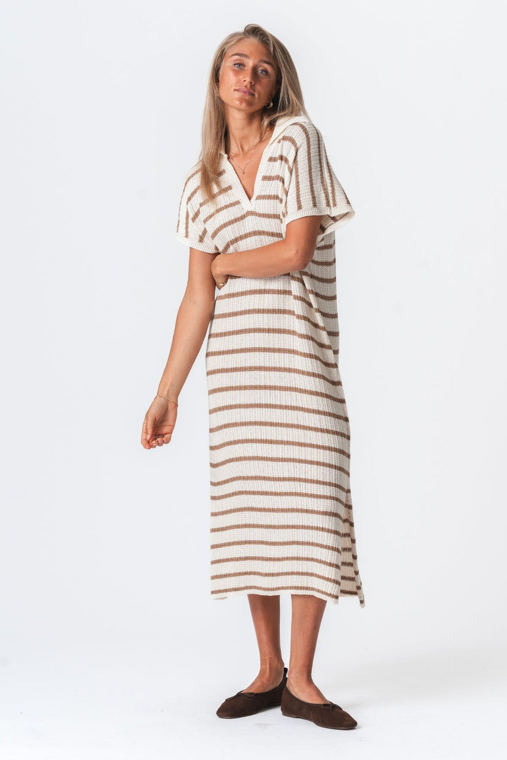 Robe Victoria - blanc / beige