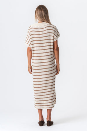 Robe Victoria - blanc / beige