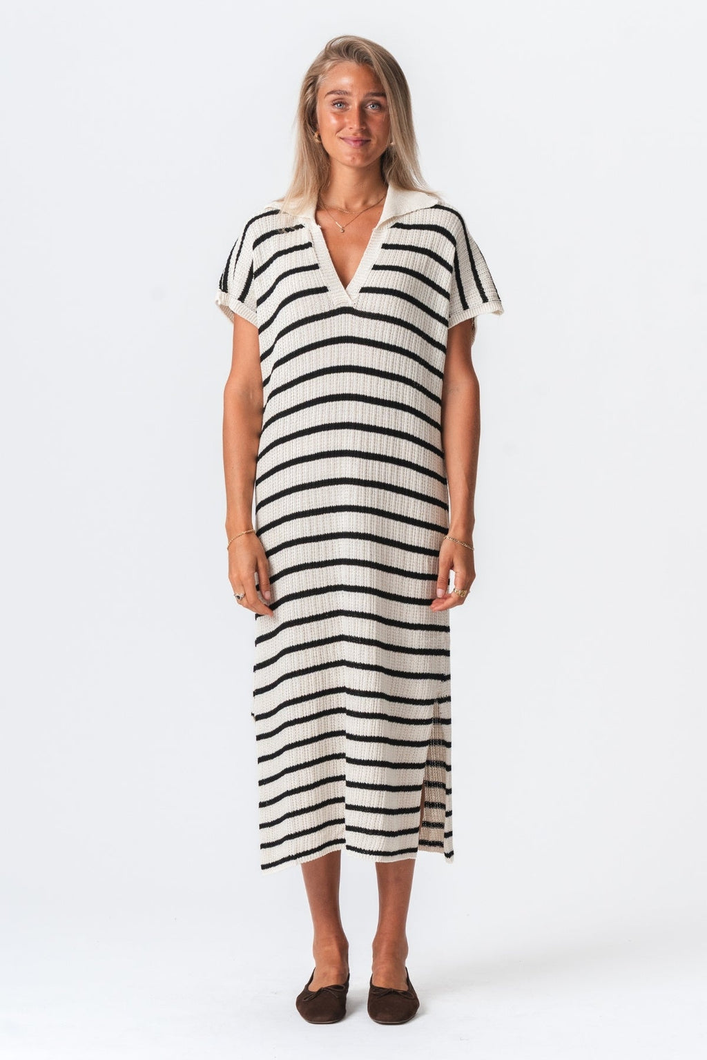 Robe Victoria - blanc / noir