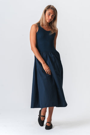 Robe Hanna - bleu foncé