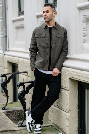 Twill Overshirt - Dark Olive