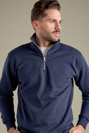 Sweat-shirt Half Zip - Marine