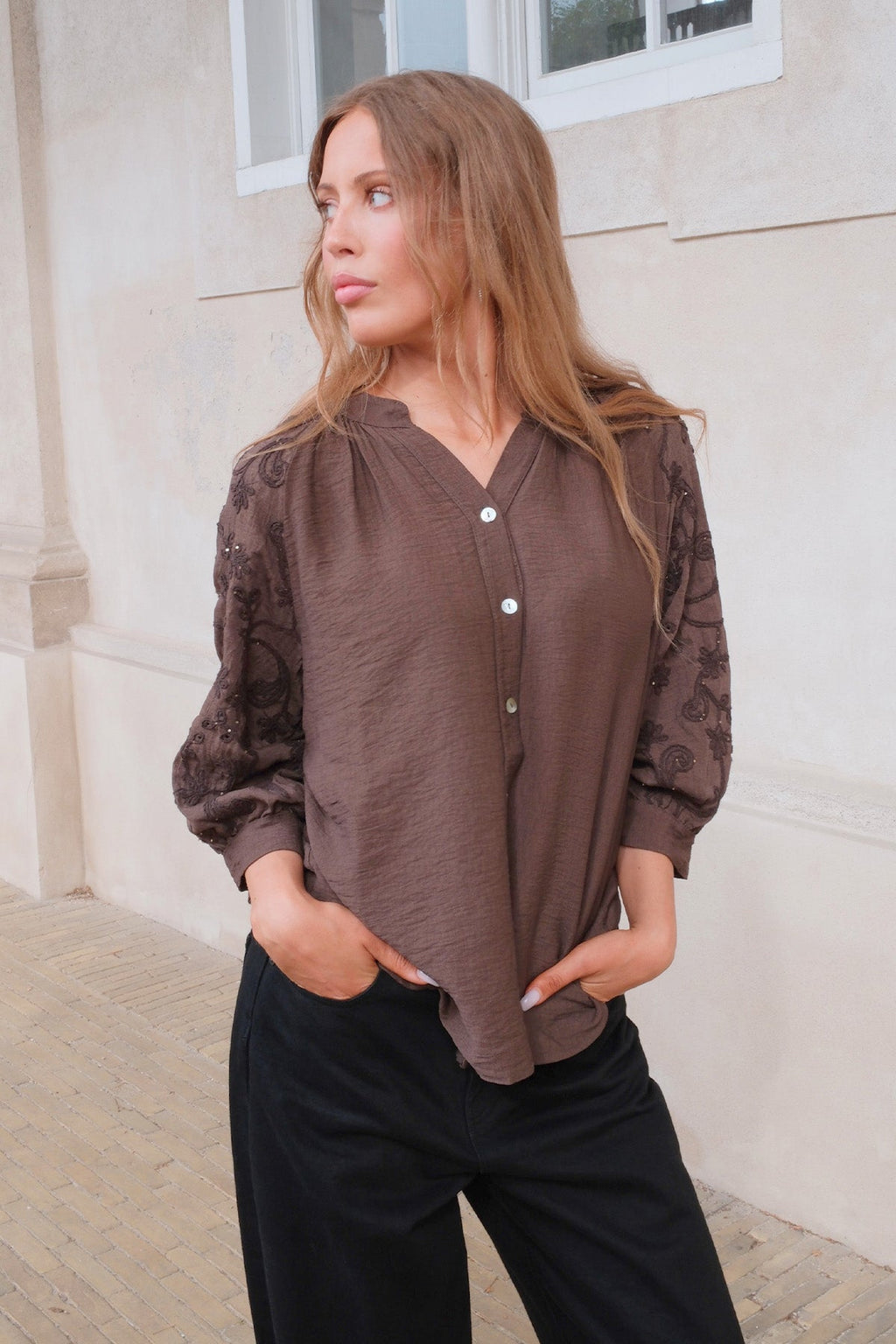 Chemise Frida - Marron