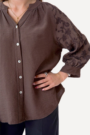 Chemise Frida - Marron