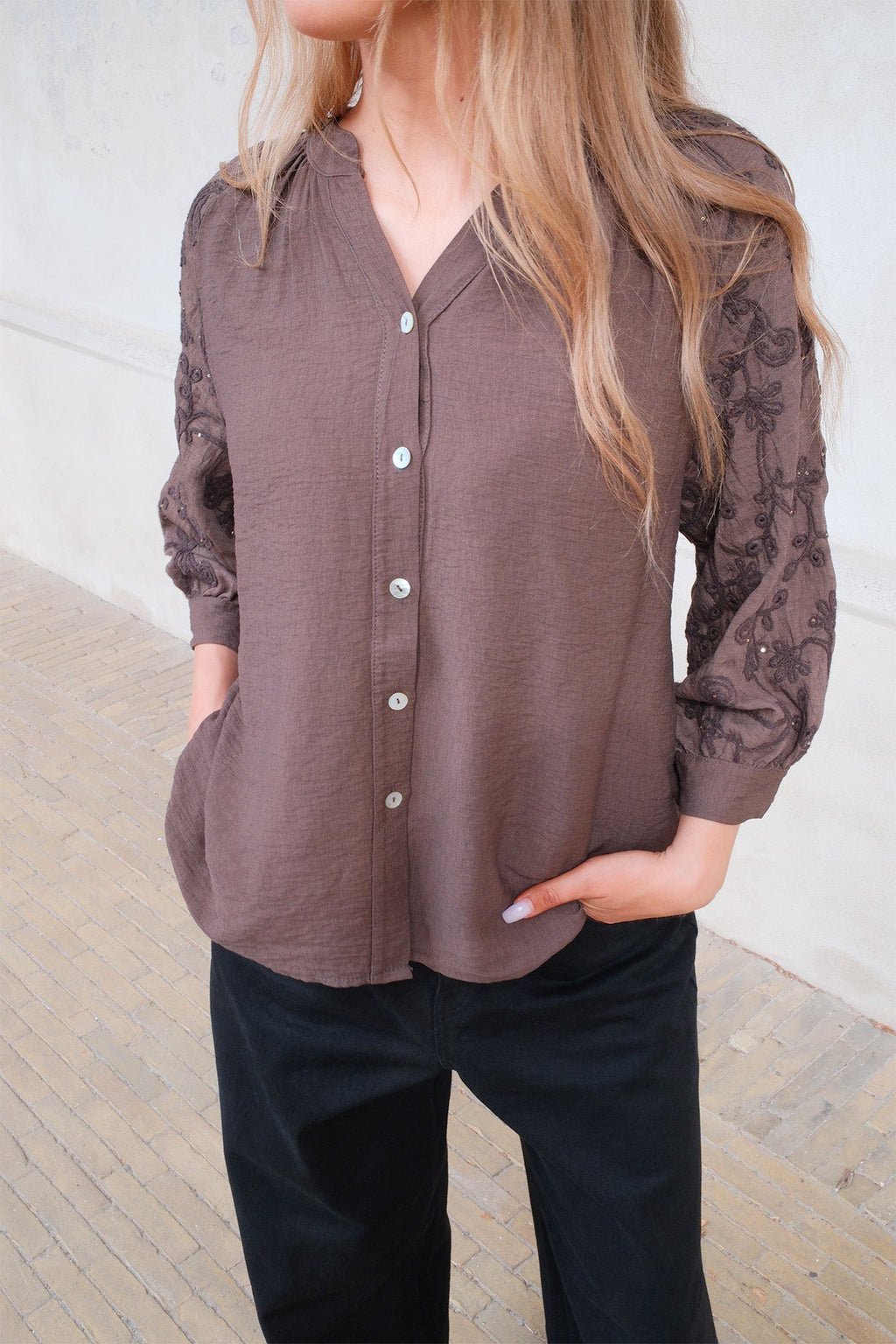 Chemise Frida - Marron