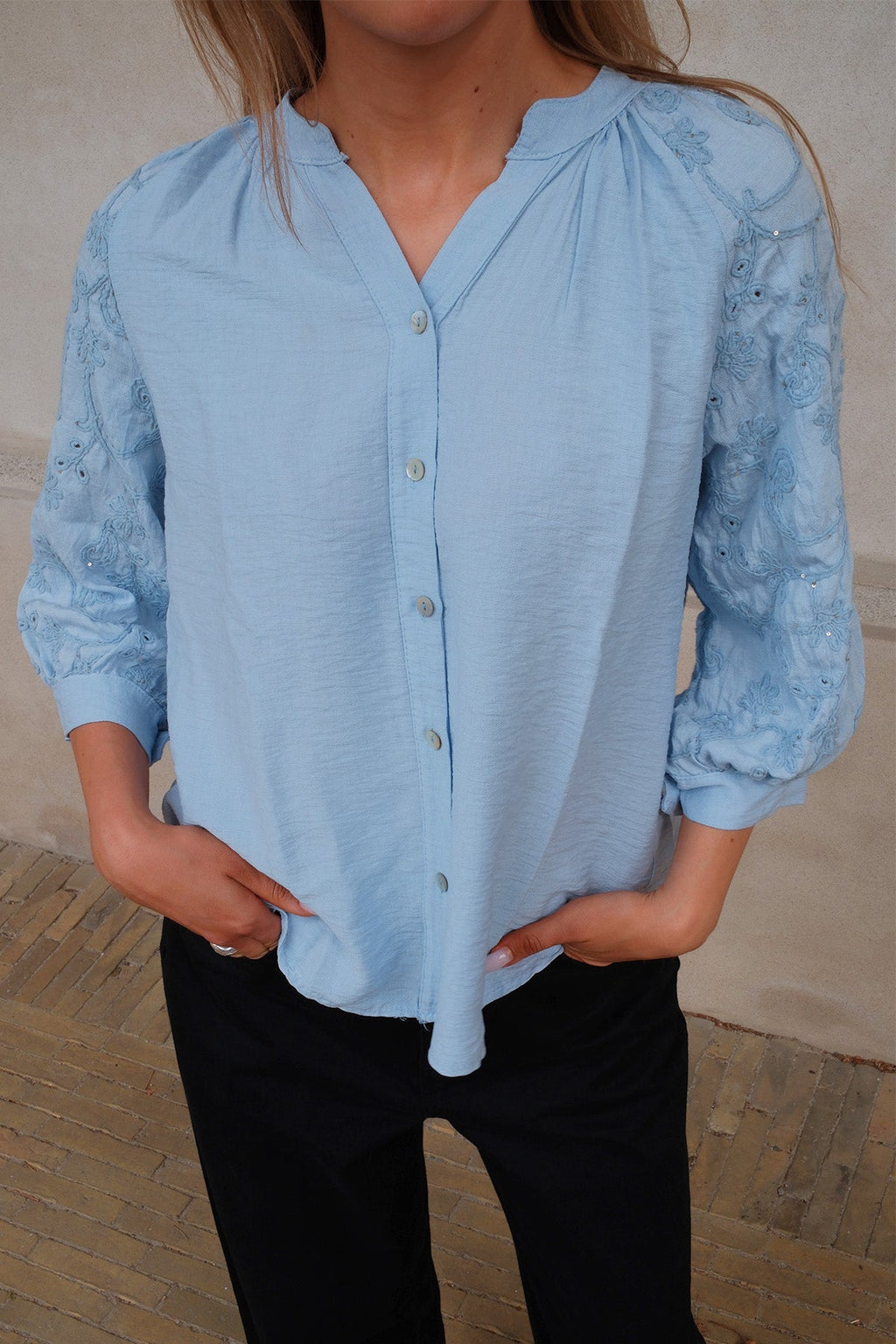 Chemise Frida - Bleu Clair