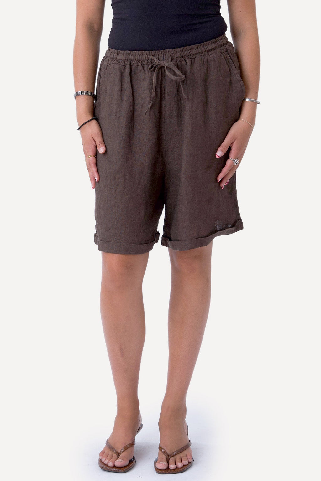 Lin Shorts - Marron